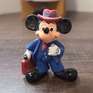 Disney Mickey Mouse Figurine Multi-Color Unisex Collectible Toy Vintage Display